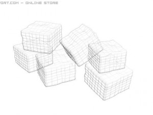 ice cubes 3D 模型