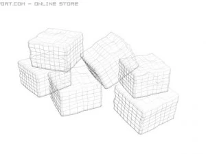 ice cubes 3D Model