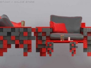 coachtablearmchair Modello 3D
