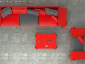 coachtablearmchair Modello 3D