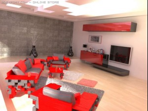 coachtablearmchair Modello 3D