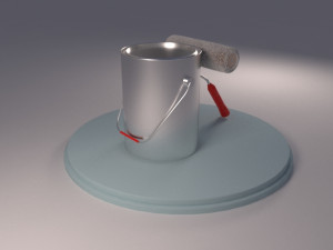 roller paint 3Dモデル