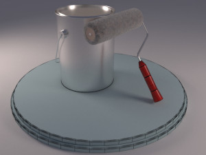 roller paint 3Dモデル