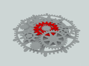 clock gear Model 3D