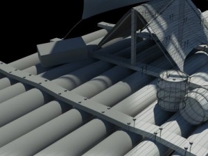 raft model 3D मॉडल