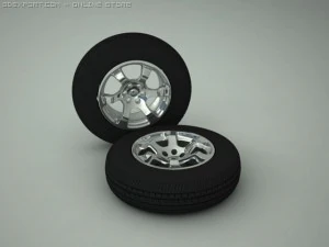 하이 폴리 휠 3D 모델