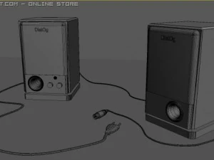 loudspeakers dialog 3D Model