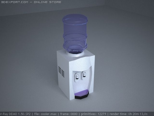 cooler 3D 모델 .c4d .max .obj .3ds .fbx .stl .blend 