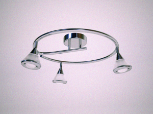 modern chrome chandelier 3D 모델