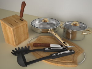 cookware small set Modelo 3D