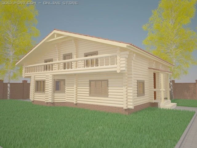srub 3D Model .c4d .max .obj .3ds .fbx .stl .blend