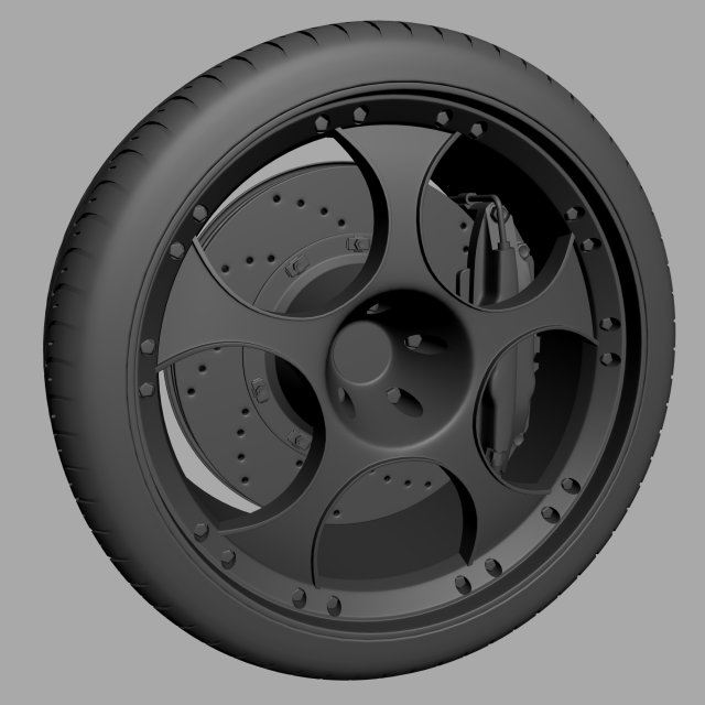 lamborghini murcielago wheel Modello 3D .c4d .max .obj .3ds .fbx .stl .blend 