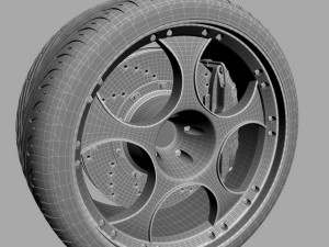 lamborghini murcielago wheel Modello 3D