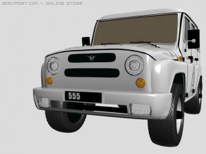 uaz hunter Model 3D