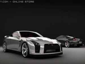 nissan gtr2009 Modello 3D