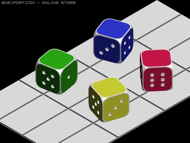 dice stools for kids Modèle 3D .c4d .max .obj .3ds .fbx .stl .blend 