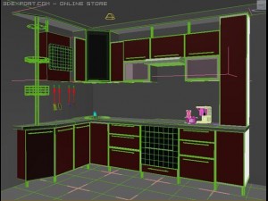 kitchen 3D 모델