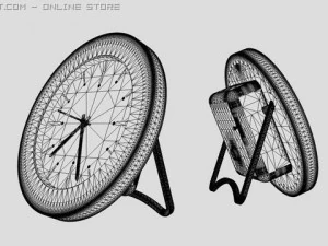 swiza alarm desk clock 3D Model