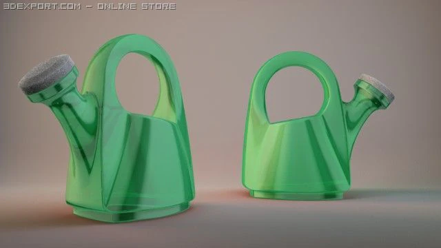 toy plastic watering can 3D Model .c4d .max .obj .3ds .fbx .stl .blend 