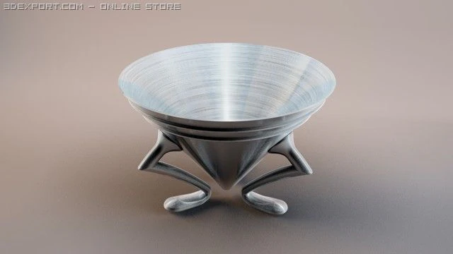 sugar bowl by christopher dresser 3D Model .c4d .max .obj .3ds .fbx .stl .blend 