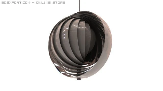 moon lamp by verner panton 3D Model .c4d .max .obj .3ds .fbx .stl .blend 
