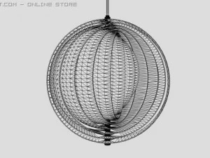 moon lamp by verner panton 3D Model