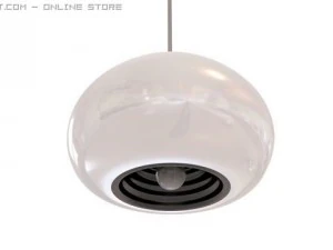 black and white lamp by a p castiglioni 3D Model