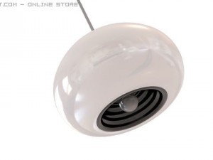 black and white lamp by a  p castiglioni Model 3D