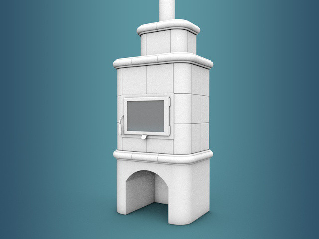 Wood stove MT SIRIO 3D Model .c4d .max .obj .3ds .fbx .stl .blend 