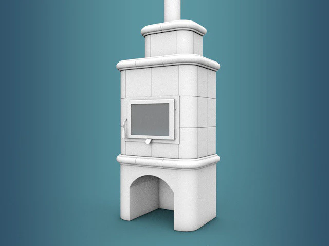 Wood stove MT SIRIO 3D Model .c4d .max .obj .3ds .fbx .stl .blend 