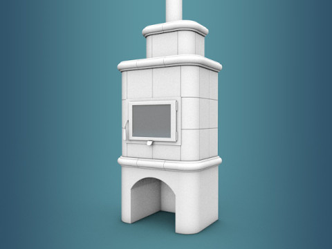 Wood stove MT SIRIO Modèle 3D