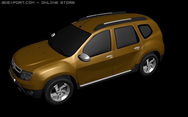 dacia duster laureate 3D Модель .c4d .max .obj .3ds .fbx .stl .blend 