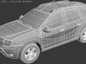 dacia duster laureate 3D Модель