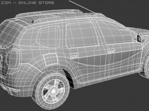 dacia duster laureate 3D Модель