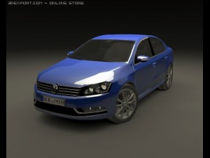 vw passat 2011 Model 3D