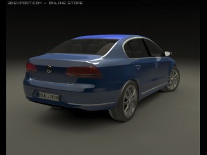 vw passat 2011 Model 3D