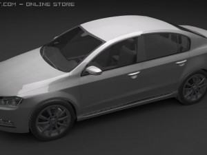 vw passat 2011 Model 3D