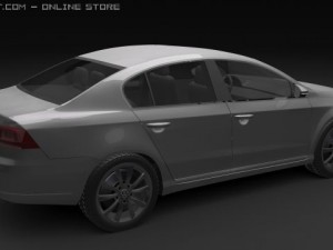 vw passat 2011 Model 3D