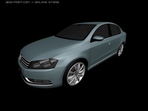 vw passat 2011 Model 3D