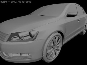 vw passat 2011 Model 3D