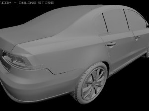 vw passat 2011 Model 3D