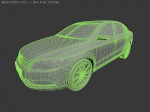 vw passat 2011 Model 3D