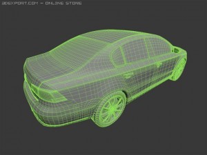 vw passat 2011 Model 3D