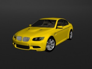 bmw m3 2008 3D Model