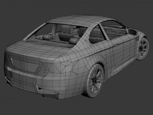 bmw m3 2008 3D Model