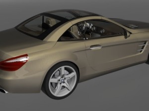 mercedes benz sl 2013 3D 모델