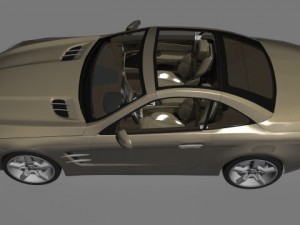 mercedes benz sl 2013 3D 모델