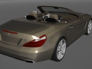 mercedes benz sl 2013 3D 모델