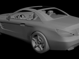 mercedes benz sl 2013 3D 모델