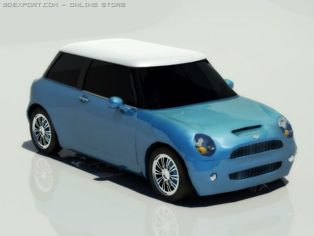 mini cooper s 2001 3D मॉडल .c4d .max .obj .3ds .fbx .stl .blend 